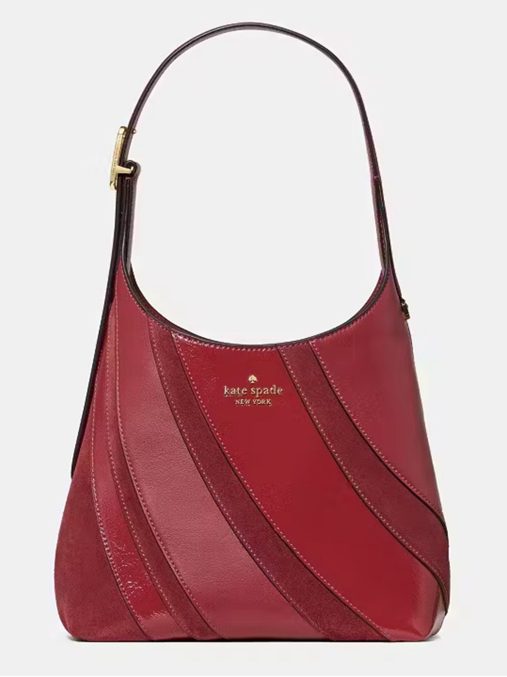 ♠️Kate Spade New York 454 Mixed Material Small Shoulder Bag, Red Jasper NWT